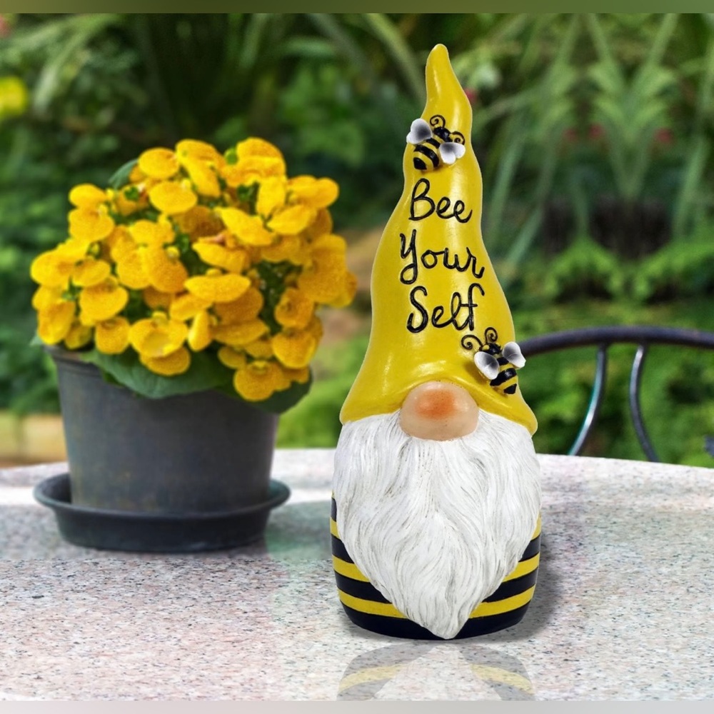 Alpine “Bee Yourself” indoor/outdoor garden Gnome